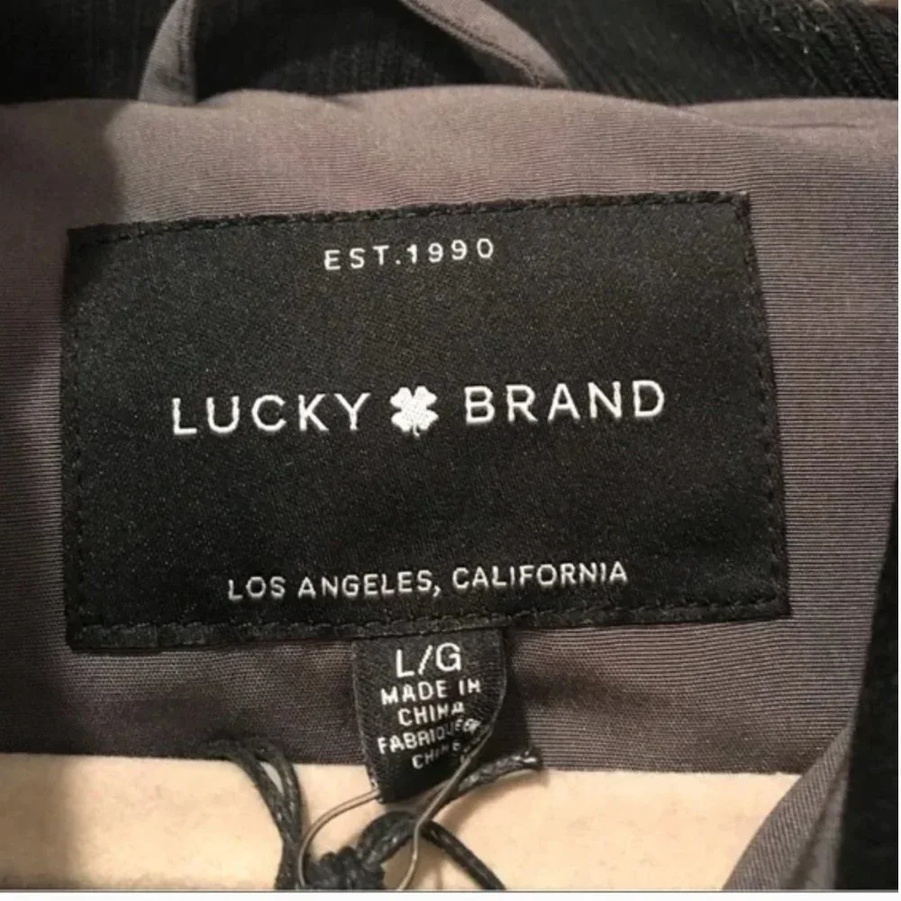Lucky Brand Puffer Hooded Jacket NWT L